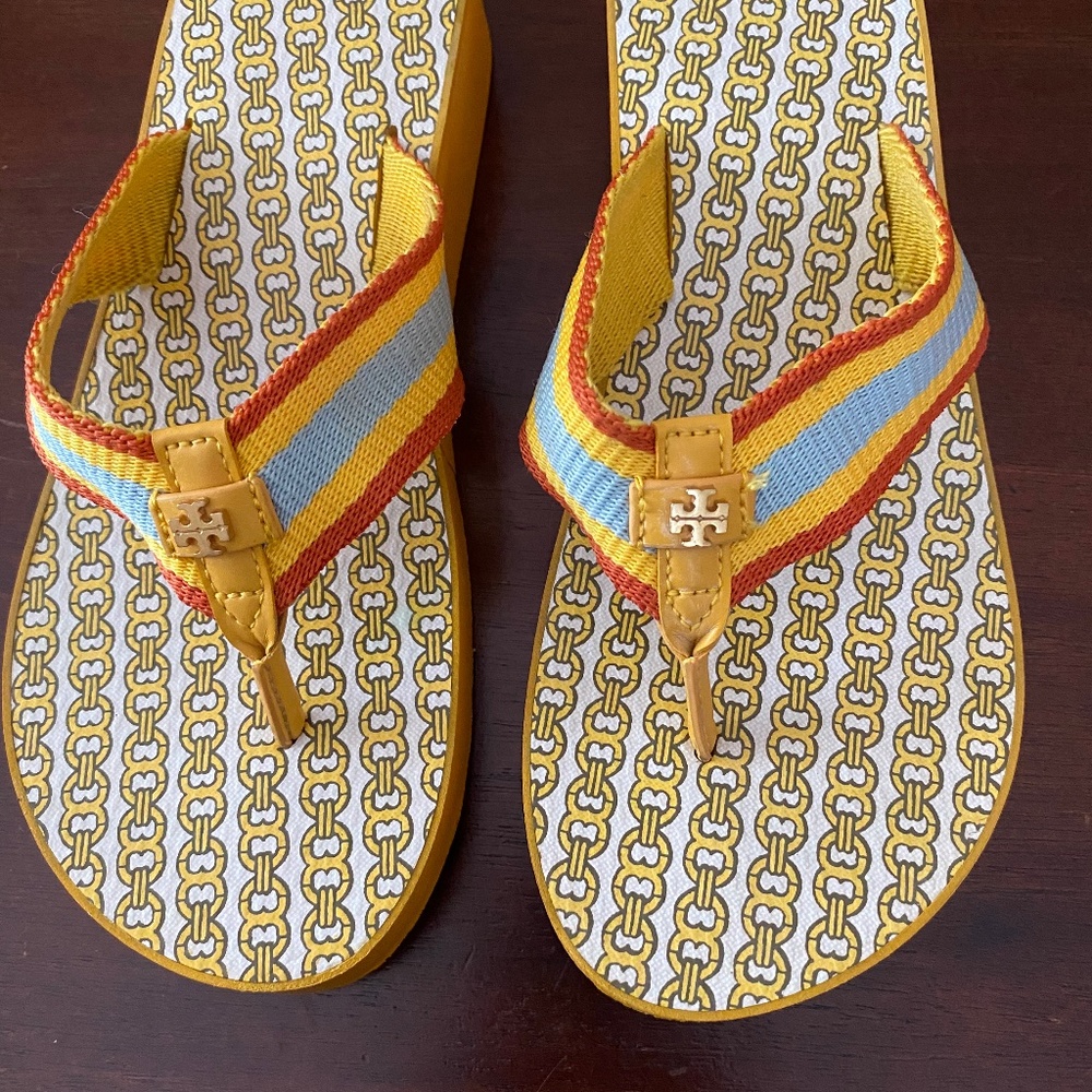 TORY BURCH WEDGE FLIP FLOP